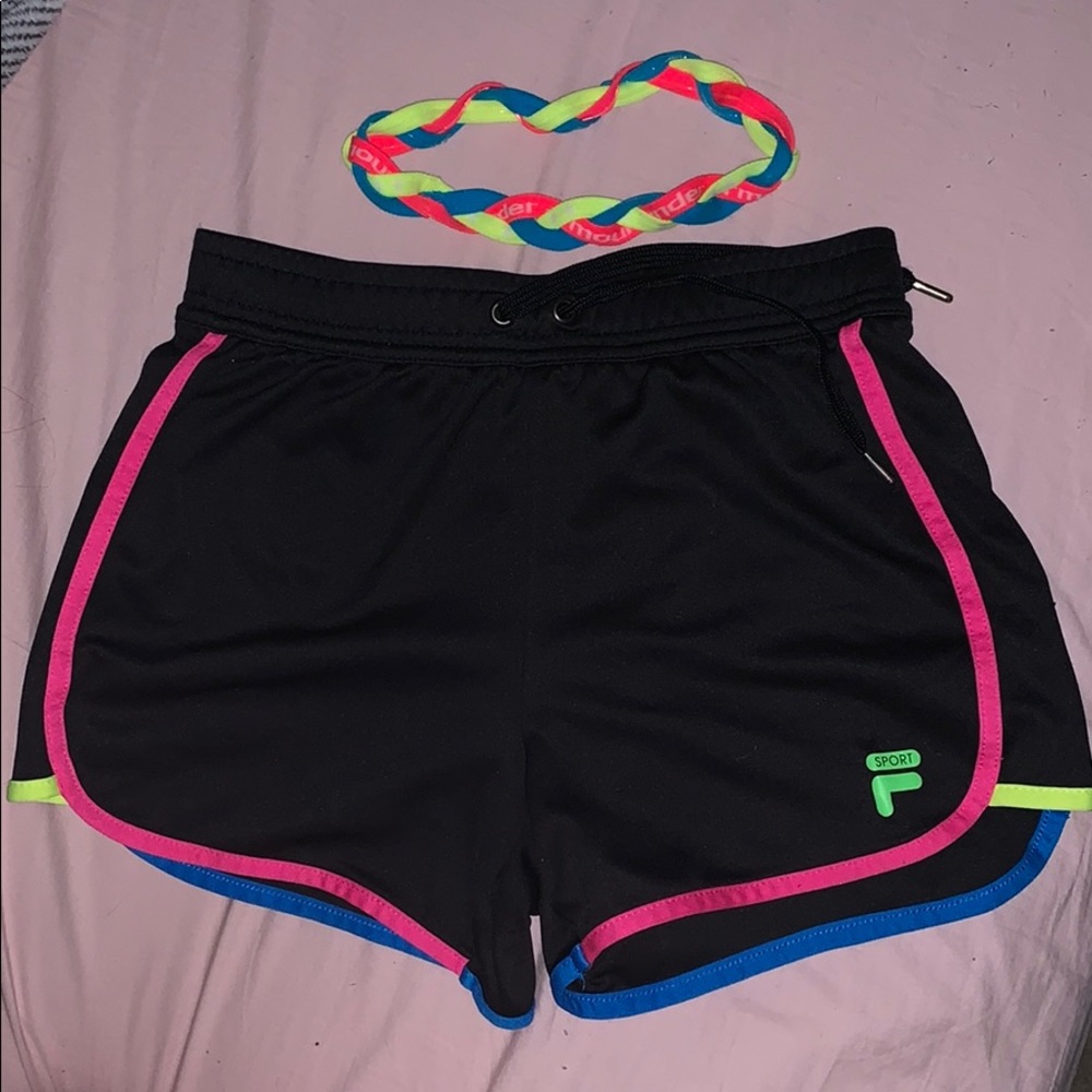 Files Kids Shorts and Under Armor Headband (BUNDLE